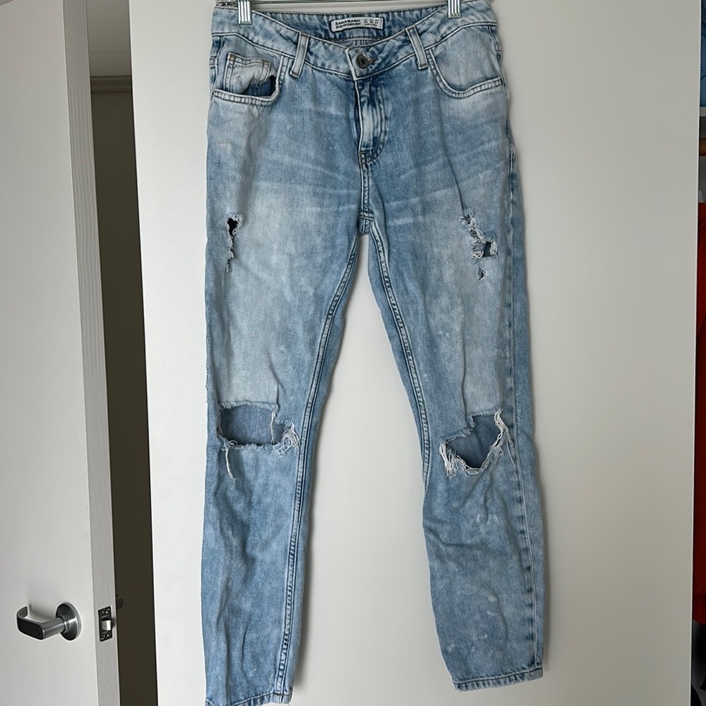 Zara ripped jeans
